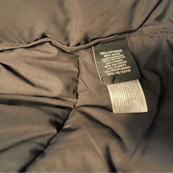 Bagatelle Sport high collar and shine full zip and button puffer coat size Large - Picture 9 of 11